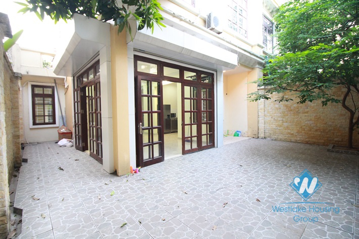 Charming house with small yard for rent in Ciputra, Block D, Tay Ho, Ha Noi